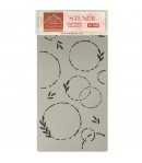 POCHOIR WELCOME HOME GUIRLANDES 12 X 25 CM - KSTDL76 STAMPERIA