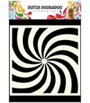 POCHOIR SPIRALES - 15 X 15 CM - DUTCH DOOBADOO