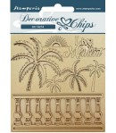 FORMES CARTON DECORATIVE CHIPS BLUE DREAM 14X14CM - SCB155