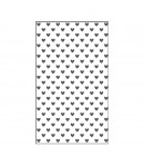 MINI-PLAQUE DE GAUFRAGE - 7.6 X 12.7 CM - COEURS