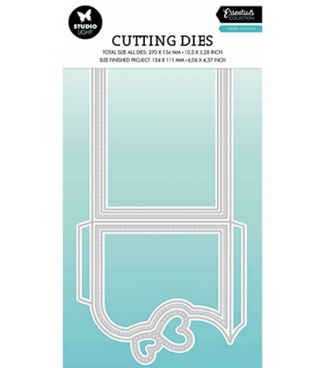 DIES ESSENTIALS HEARTS ENVELOPE - CD496