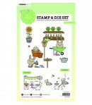 DIES + TAMPONS BUNNY GARDEN - STUDIOLIGHT SWEET STORIES N°55