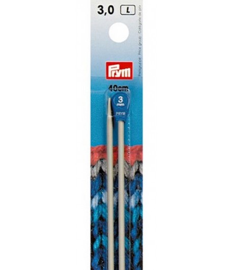 AIGUILLES DROITES ALU N.3 - 40CM