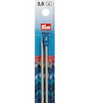 AIGUILLES DROITES ALU N.3 - 40CM