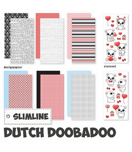 BLOC SLIMLINE SWEET POLAAR BEARS - 10.5 X 21 CM