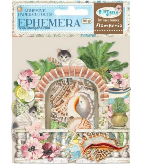 ADHESIFS EPHEMERA BLUE DREAM DFLCT11