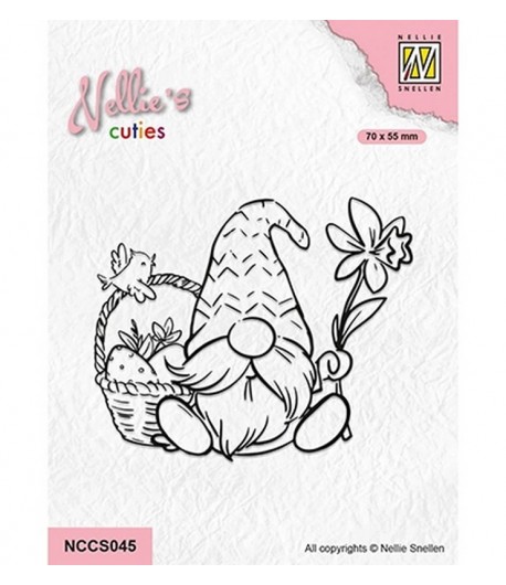 TAMPON GNOME WITH EASTER BASKET - NCCS045