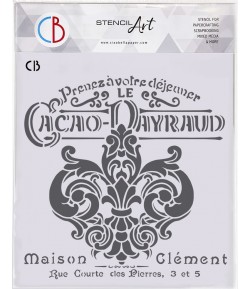 POCHOIR MAISON CLEMENT 22X24 CM - CIAO BELLA MS8-036