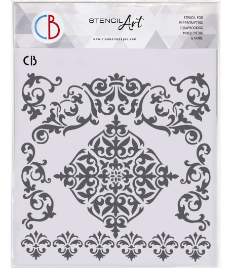 POCHOIR ARABESQUE 22X24 CM - CIAO BELLA MS8-040