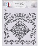 POCHOIR ARABESQUE 22X24 CM - CIAO BELLA MS8-040