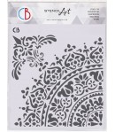 POCHOIR DAMASK DETAILS 22X24 CM - CIAO BELLA MS8-046
