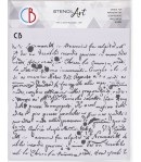 POCHOIR MANUSCRIPT 22X24 CM - CIAO BELLA MS8-049