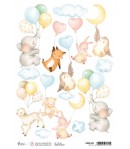 PAPIER DE RIZ A4 LETS FLY 21 X 29.7 CM CIAO BELLA CBRP322