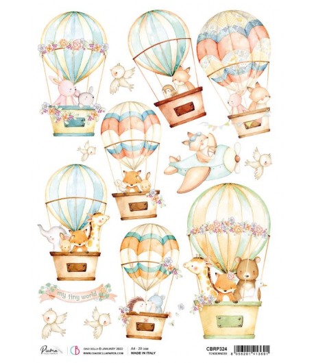 PAPIER DE RIZ A4 TENDERNESS 21 X 29.7 CM CIAO BELLA CBRP324