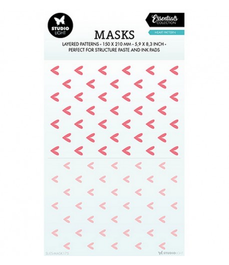 POCHOIR HEART PATTERN - ESSENTIALS N°175