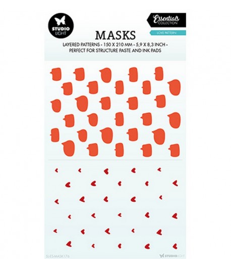 POCHOIR LOVE PATTERN - ESSENTIALS N°176