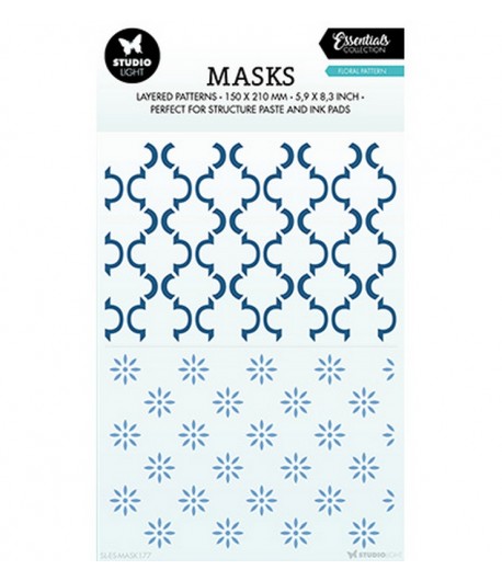 POCHOIR FLORAL PATTERN - ESSENTIALS N°177