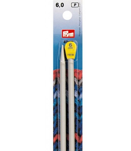 AIGUILLES DROITES ALU N.6 - 40CM