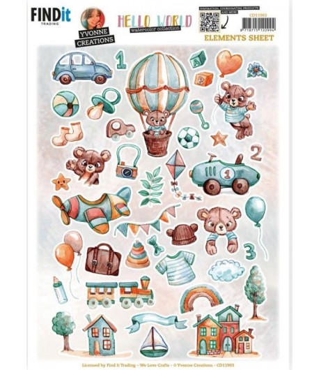 FEUILLE HELLO WORLD - CD11903