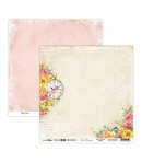 BLOC 12 FEUILLES 30.5 X 30.5 CM -  BIRD ROMANCE