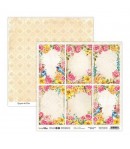 BLOC 12 FEUILLES 30.5 X 30.5 CM -  BIRD ROMANCE