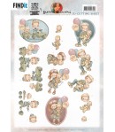 FEUILLE 3D BABY BOY AND GIRL - CD11920