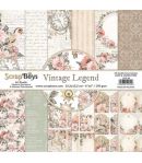 BLOC 24 FEUILLES 15 X 15 CM -  VIOLETTA - SCRAPBOYS