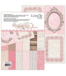 BLOC 12 FEUILLES 15 X 20 CM BACKGROUND BASIC -  MUM'S LOVE - LEMONCRAFT