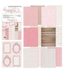 BLOC 12 FEUILLES 15 X 20 CM BACKGROUND BASIC -  MUM'S LOVE - LEMONCRAFT