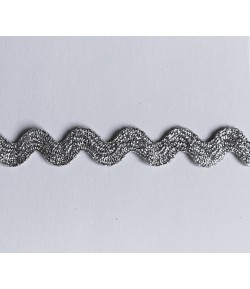 RUBAN CROQUET LAME ARGENT 10MM - 1 M