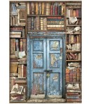 PAPIER DE RIZ A4 - VINTAGE LIBRARY DOOR 21X29.7 - DFSA4753 - STAMPERIA