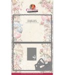 DIE CADRES FRAME CARD CHAMPAGNE - CDCD10138 13.5X13.5 CM