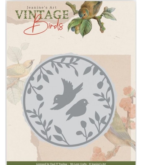 DIES VINTAGE BIRDS - BIRDS CIRCLE JAD10173