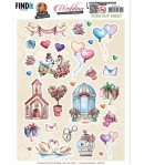 FEUILLE 3D WEDDING SMALL ELEMENTS  - SB10770