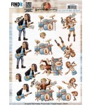 FEUILLE 3D ROCK MUSIC - CD12001