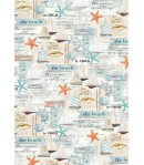 6 FEUILLES A4 VELLUM SUMMER BREEZE CIAO BELLA CBV005