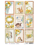 PAPIER DE RIZ A4 FARMHOUSE MINI CARDS 21 X 29.7 CM CIAO BELLA CBRP331