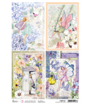 PAPIER DE RIZ A4 ENCHANTED LAND CARDS 21 X 29.7 CM CIAO BELLA CBRP341