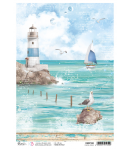 PAPIER DE RIZ A4 COASTAL CRAZE 21 X 29.7 CM CIAO BELLA CBRP350