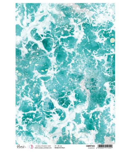 PAPIER DE RIZ A4 AQUAHOLIC 21 X 29.7 CM CIAO BELLA CBRP353