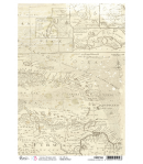 PAPIER DE RIZ A4 CARIBBEAN DESTINATION 21 X 29.7 CM CIAO BELLA CBRP354