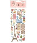 RUB ON CREATE HAPPINESS OH LA LA - TOUR EIFFEL DFLRB28 STAMPERIA