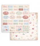 PAPIER CREATE HAPPINESS OH LA LA - LABELS 30X30CM - SBB930 - STAMPERIA