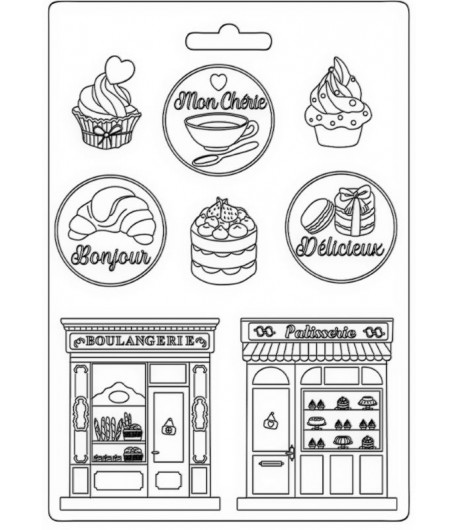 MOULE PVC FLEXIBLE OH LA LA PATISSERIE - K3PTA5647