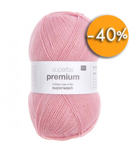 LAINE SUPERBA PREMIUM 4 FILS ROSE (004)