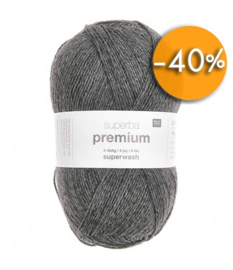 LAINE SUPERBA PREMIUM 4 FILS GRIS (018)