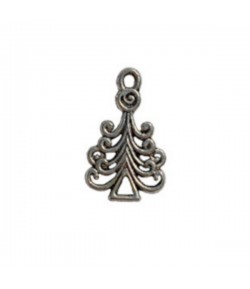 10 CHARMS METAL ARGENTE - SAPIN
