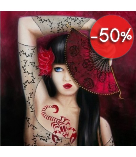 IMAGE 3D FEMME SCORPION 30X30 GK3030051