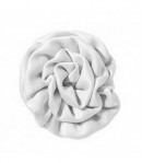 5 FLEURS EN TISSU - BLANC