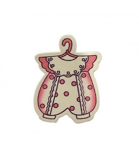 BARBOTEUSE EN BOIS  - ROSE